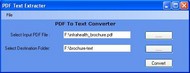 Free PDF To Text Converter Software screenshot